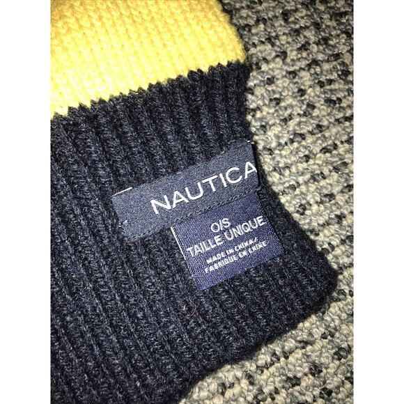 Nautica Scarf Wrap Navy Very Big - Picture 4 of 4